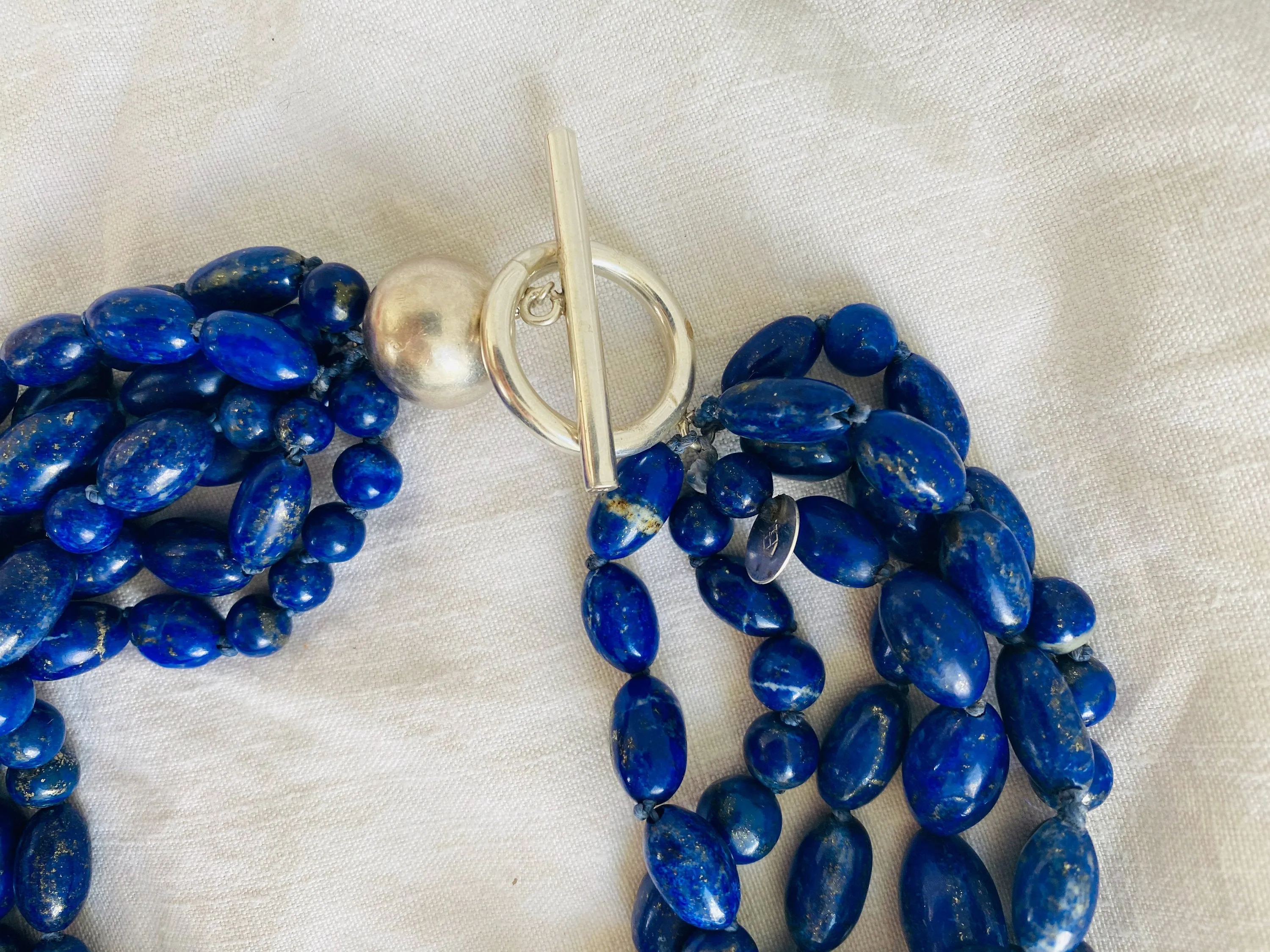 Lapis Multi-Strand Necklace.