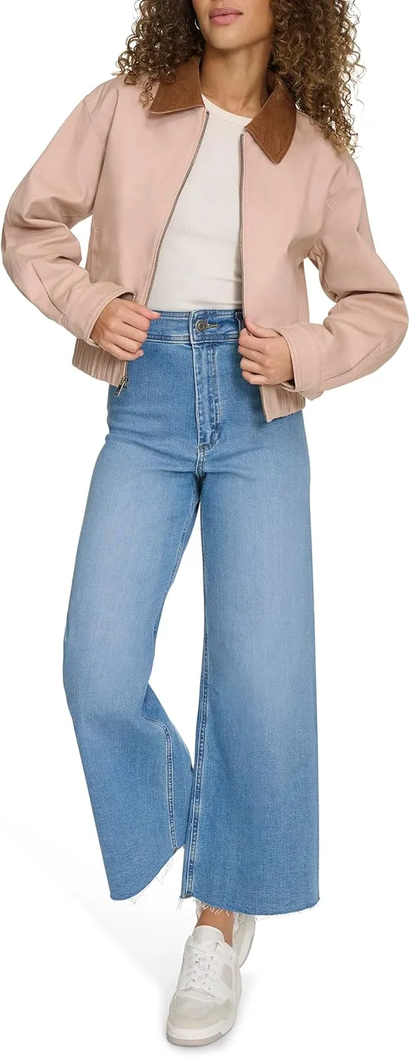 Levi's Women's Cotton Bomber with Corduroy Collar