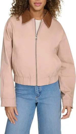Levi's Women's Cotton Bomber with Corduroy Collar