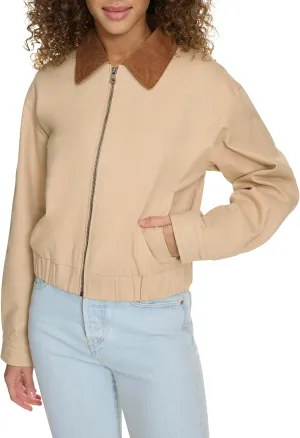 Levi's Women's Cotton Bomber with Corduroy Collar