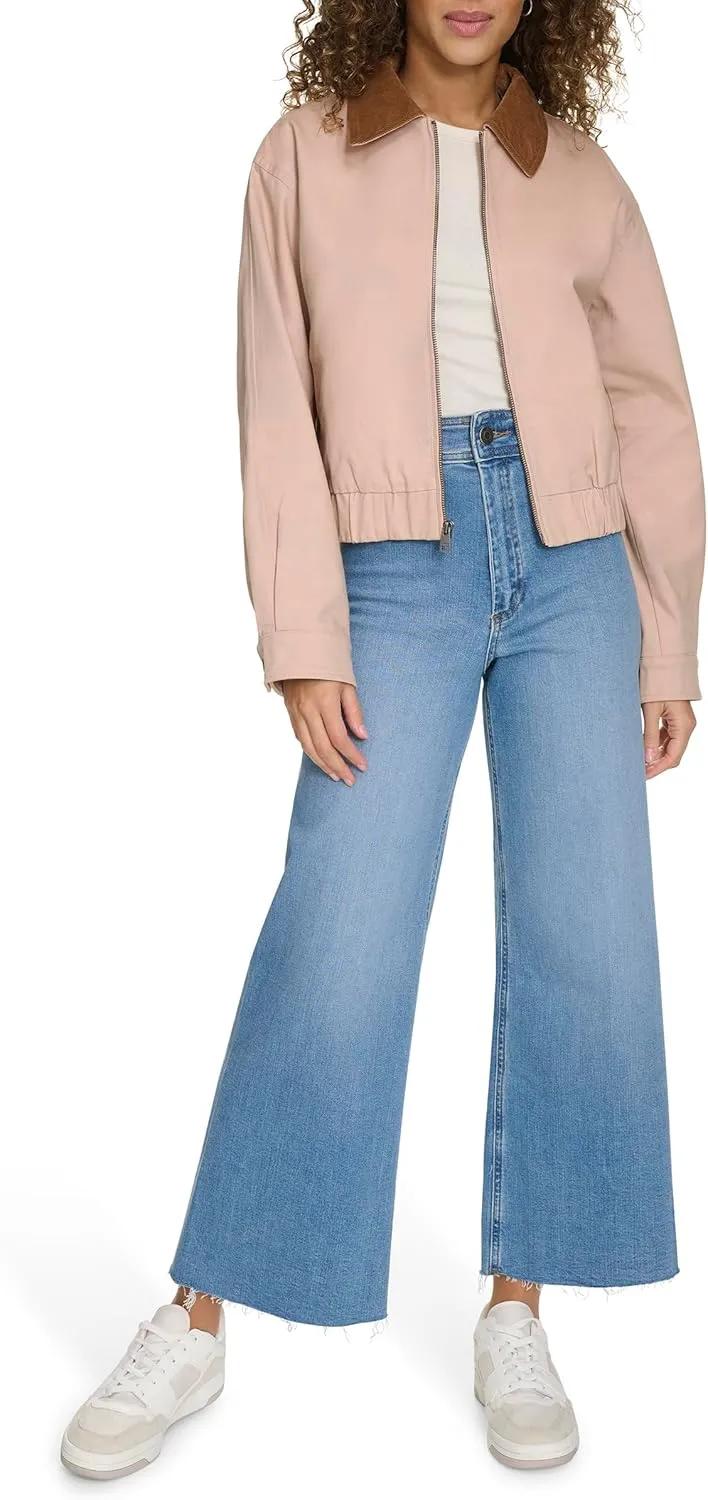 Levi's Women's Cotton Bomber with Corduroy Collar