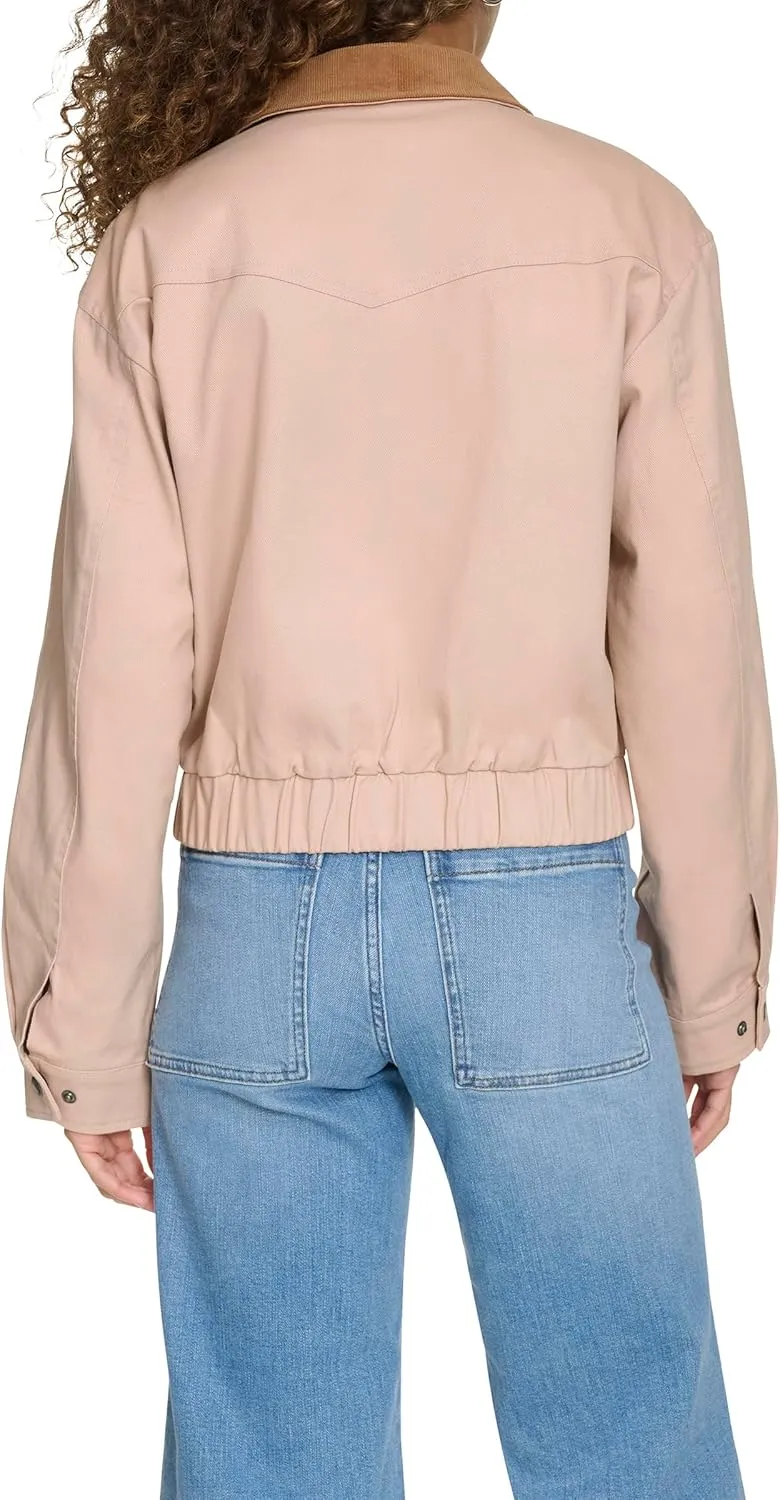 Levi's Women's Cotton Bomber with Corduroy Collar