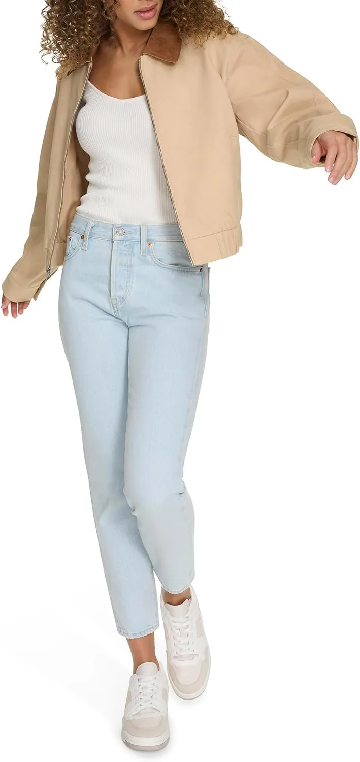 Levi's Women's Cotton Bomber with Corduroy Collar