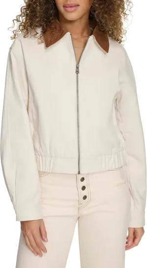 Levi's Women's Cotton Bomber with Corduroy Collar