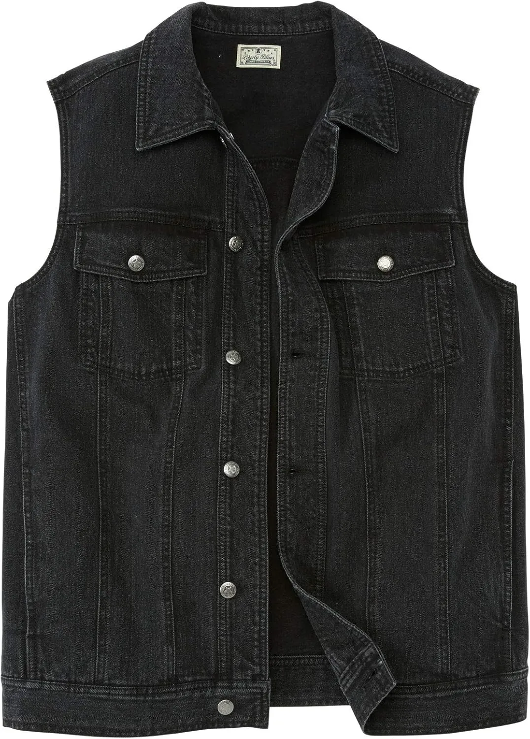 Liberty Blues by KingSize Men's Big & Tall Denim Vest