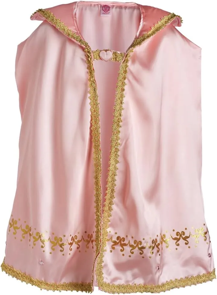 Liontouch - Queen Rosa Cape for Girls | Age 3-8 Years - One Size Fits All | Pink Royal Cloak | Pretend Play Accessory for Dress Up, Royal Costumes & Fancy Dresses for Kids