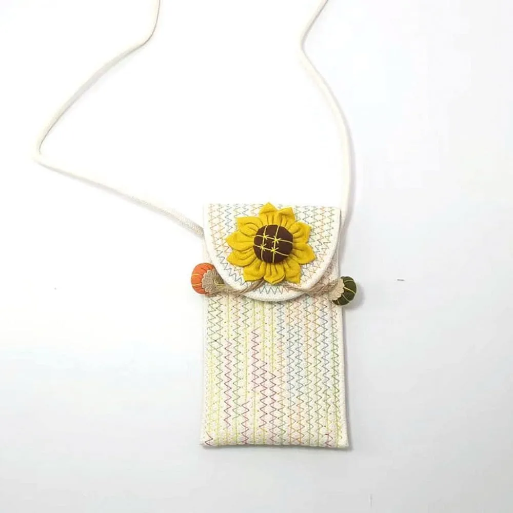 Loizziuy Sunflower Bag Bucket Canvas Bag Sunflower Tote Bag Sunflower Purse Sunflower Gifts Daisy Handbag for Women