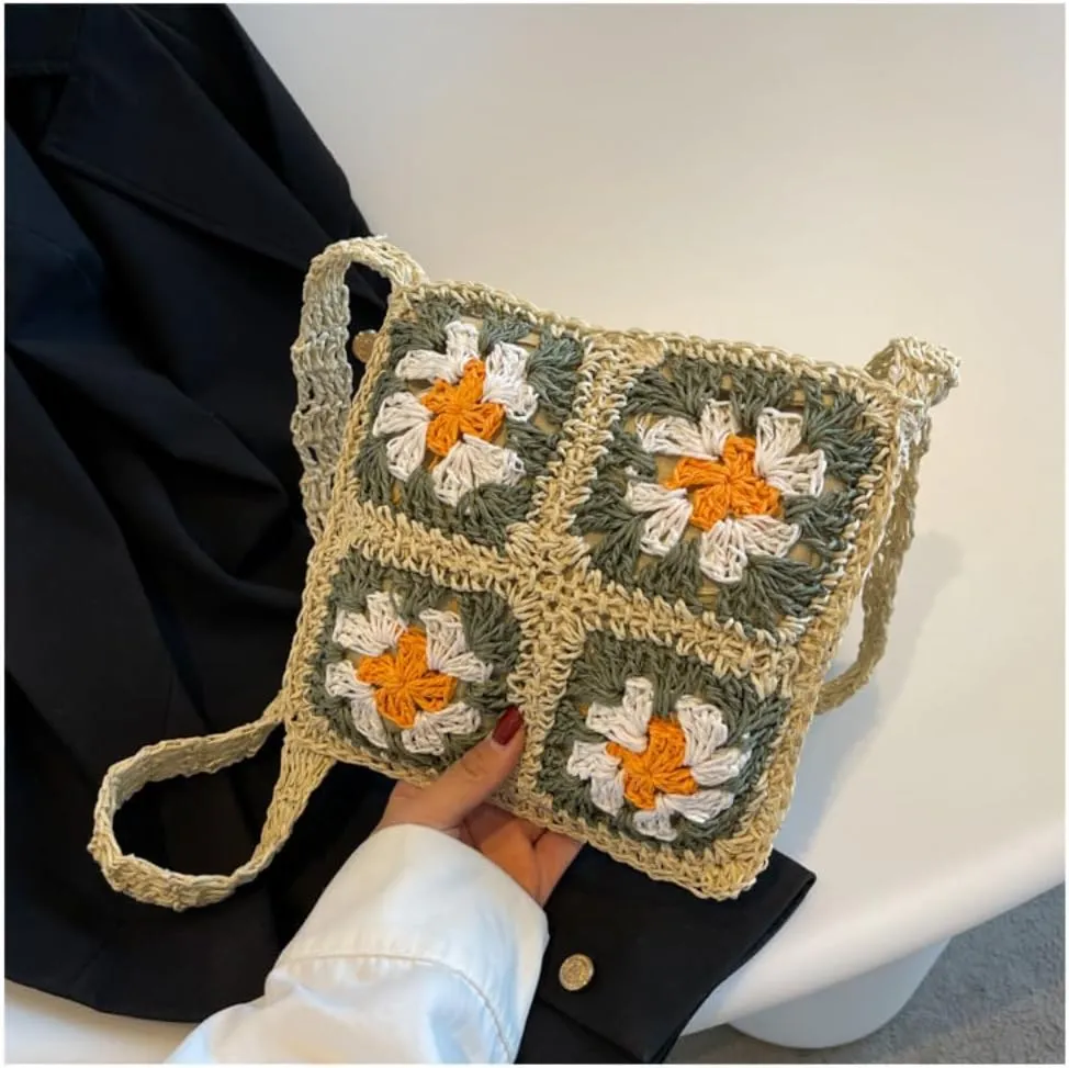 Loizziuy Sunflower Bag Bucket Canvas Bag Sunflower Tote Bag Sunflower Purse Sunflower Gifts Daisy Handbag for Women