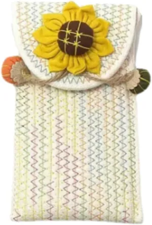 Loizziuy Sunflower Bag Bucket Canvas Bag Sunflower Tote Bag Sunflower Purse Sunflower Gifts Daisy Handbag for Women