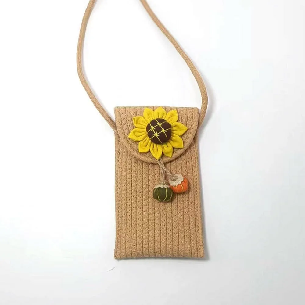 Loizziuy Sunflower Bag Bucket Canvas Bag Sunflower Tote Bag Sunflower Purse Sunflower Gifts Daisy Handbag for Women
