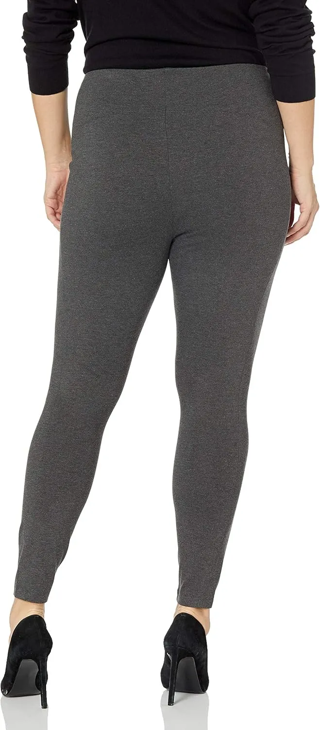 Lyss Women's Plus Size Laura Seamed Ponte Legging