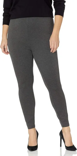 Lyss Women's Plus Size Laura Seamed Ponte Legging