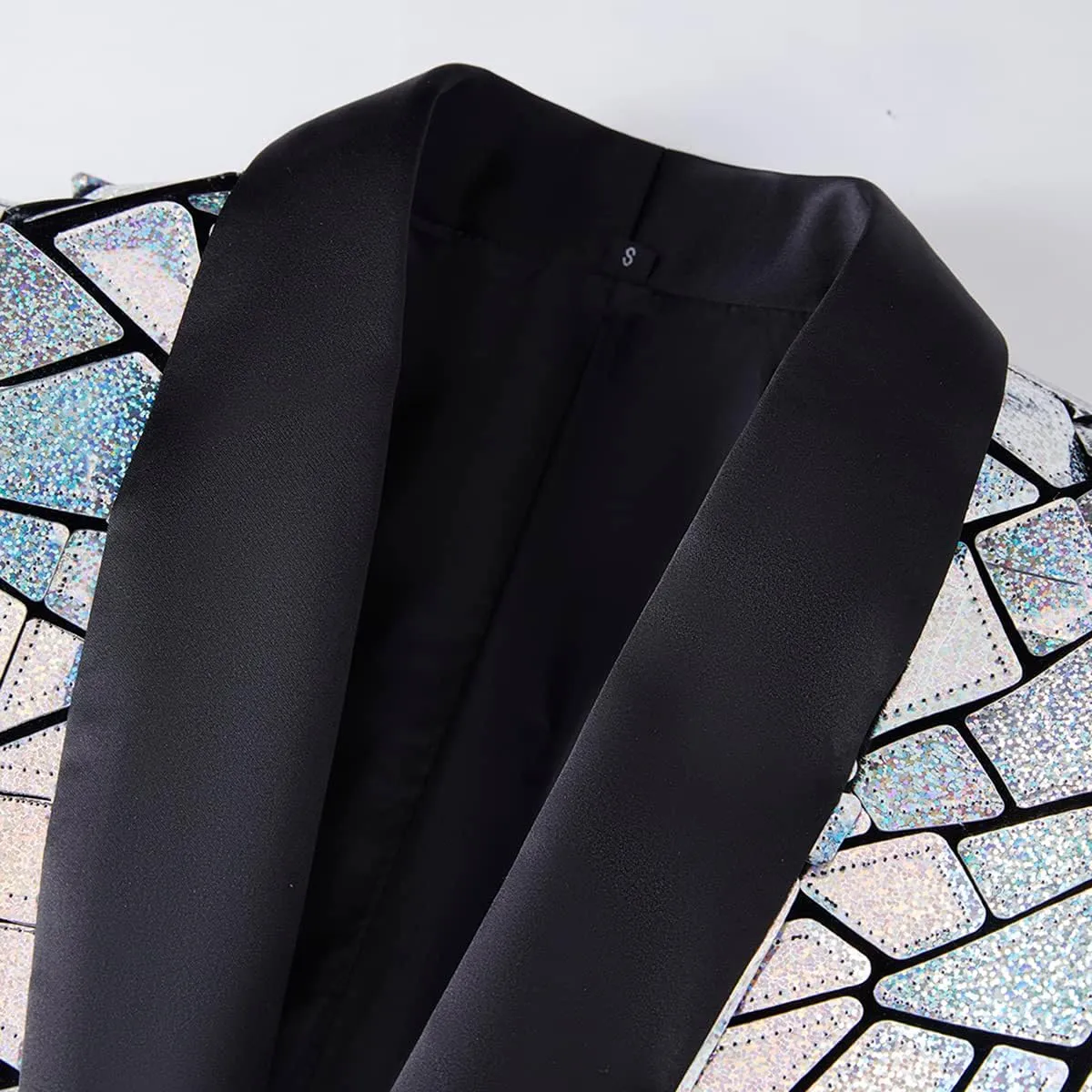 Make a Bold Statement with Our Men's Sequin Blazer - Perfect for Weddings, Parties