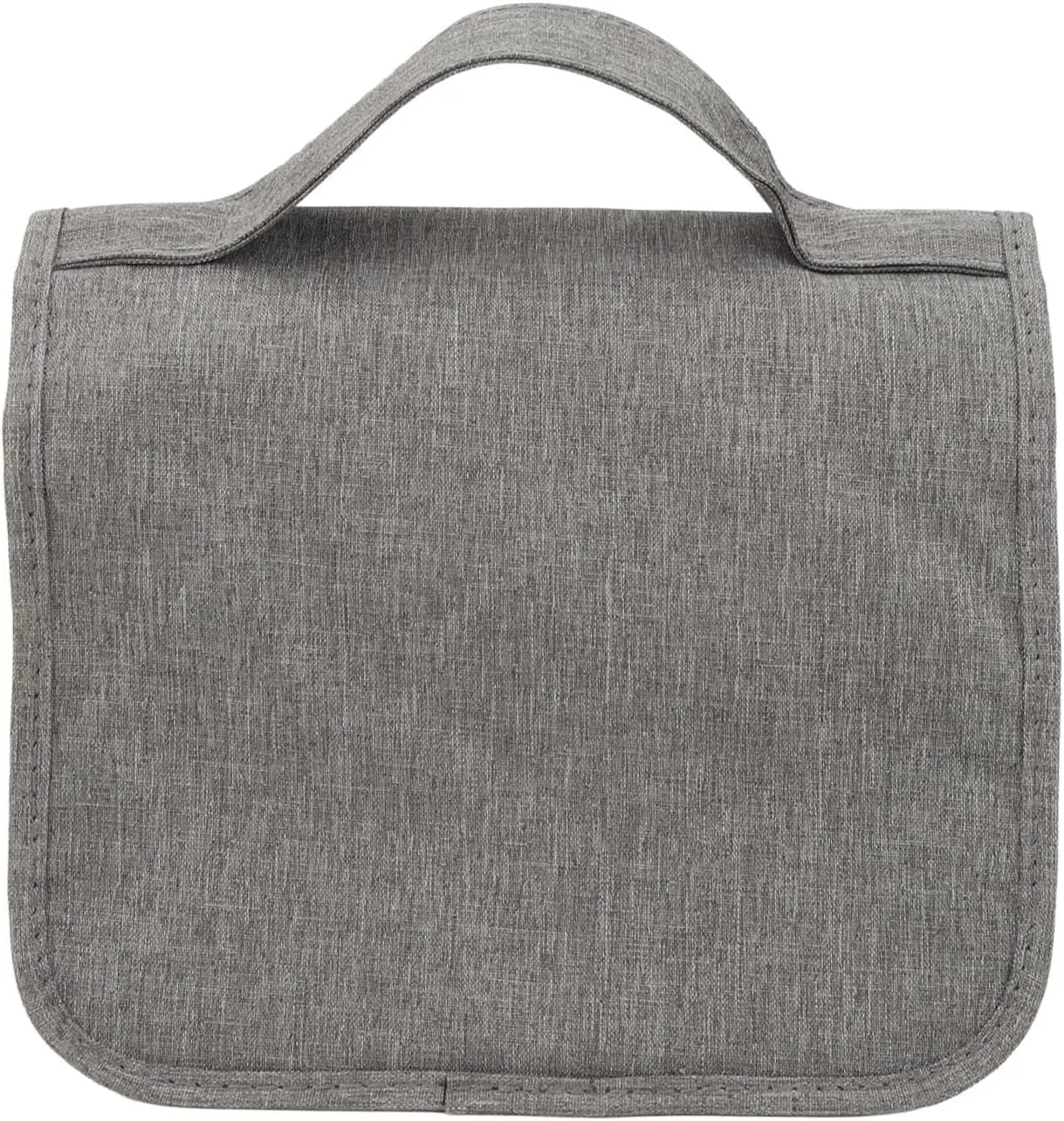 Men's Foldable Travel Toiletry Bag with Hanging Hook, Large Capacity Shaving Bag, Dark Blue, Compact Makeup Organizer for Home, Travel, Business (Grey)
