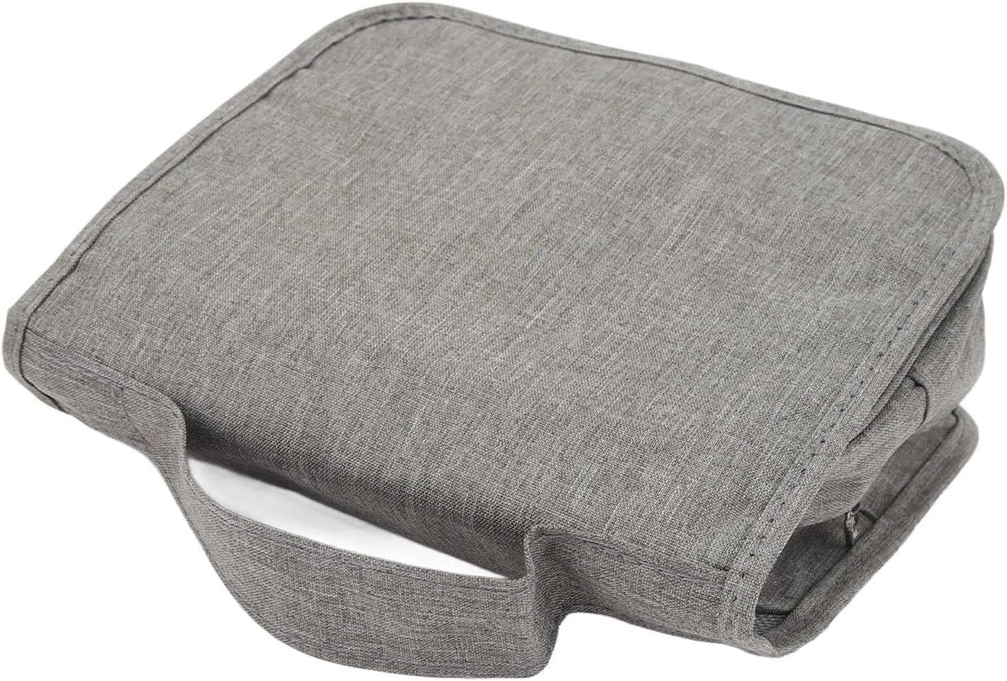 Men's Foldable Travel Toiletry Bag with Hanging Hook, Large Capacity Shaving Bag, Dark Blue, Compact Makeup Organizer for Home, Travel, Business (Grey)
