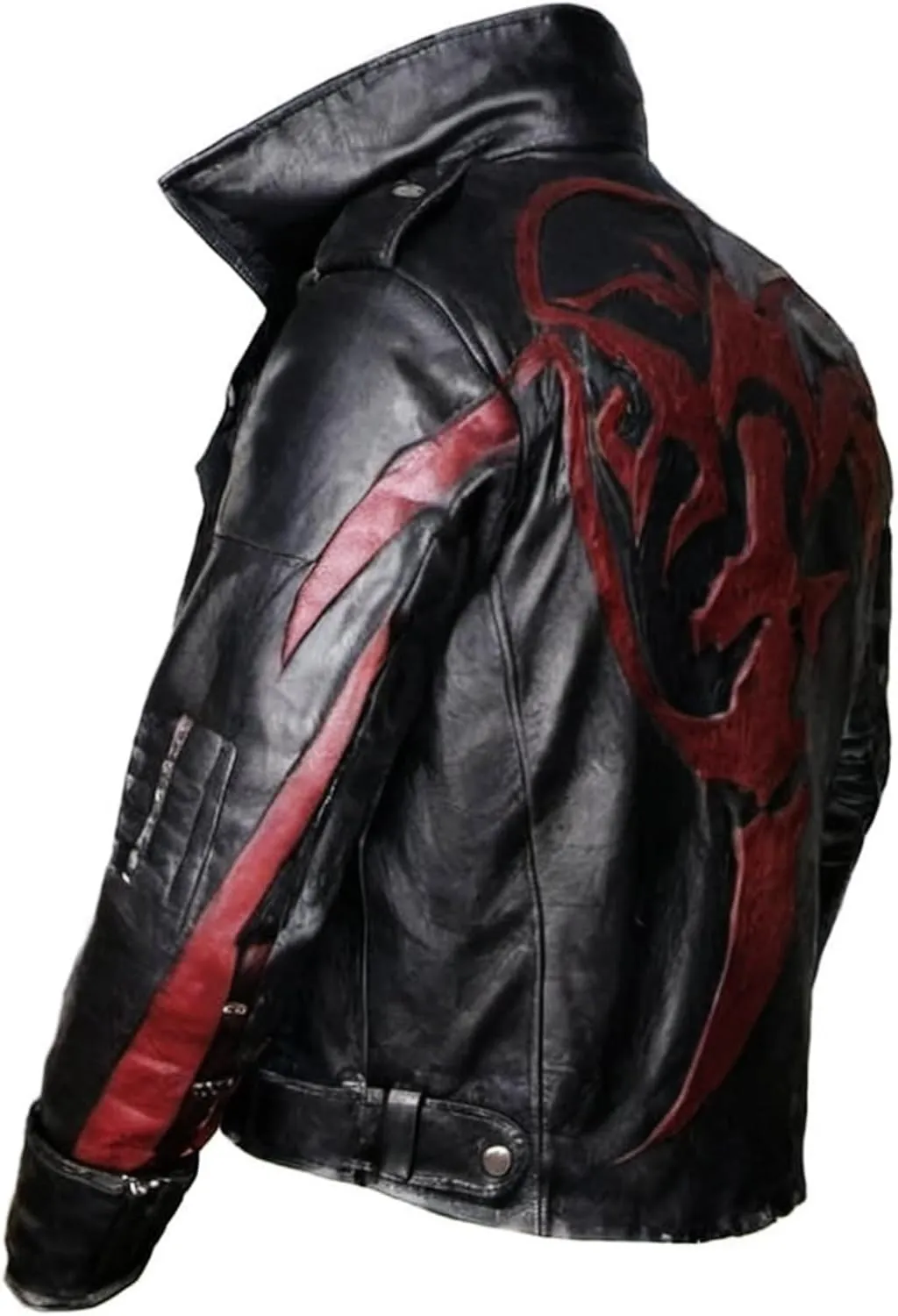 Men's Real Leather Black & Red Design Jacket - P2 James Heller Video Game Costume