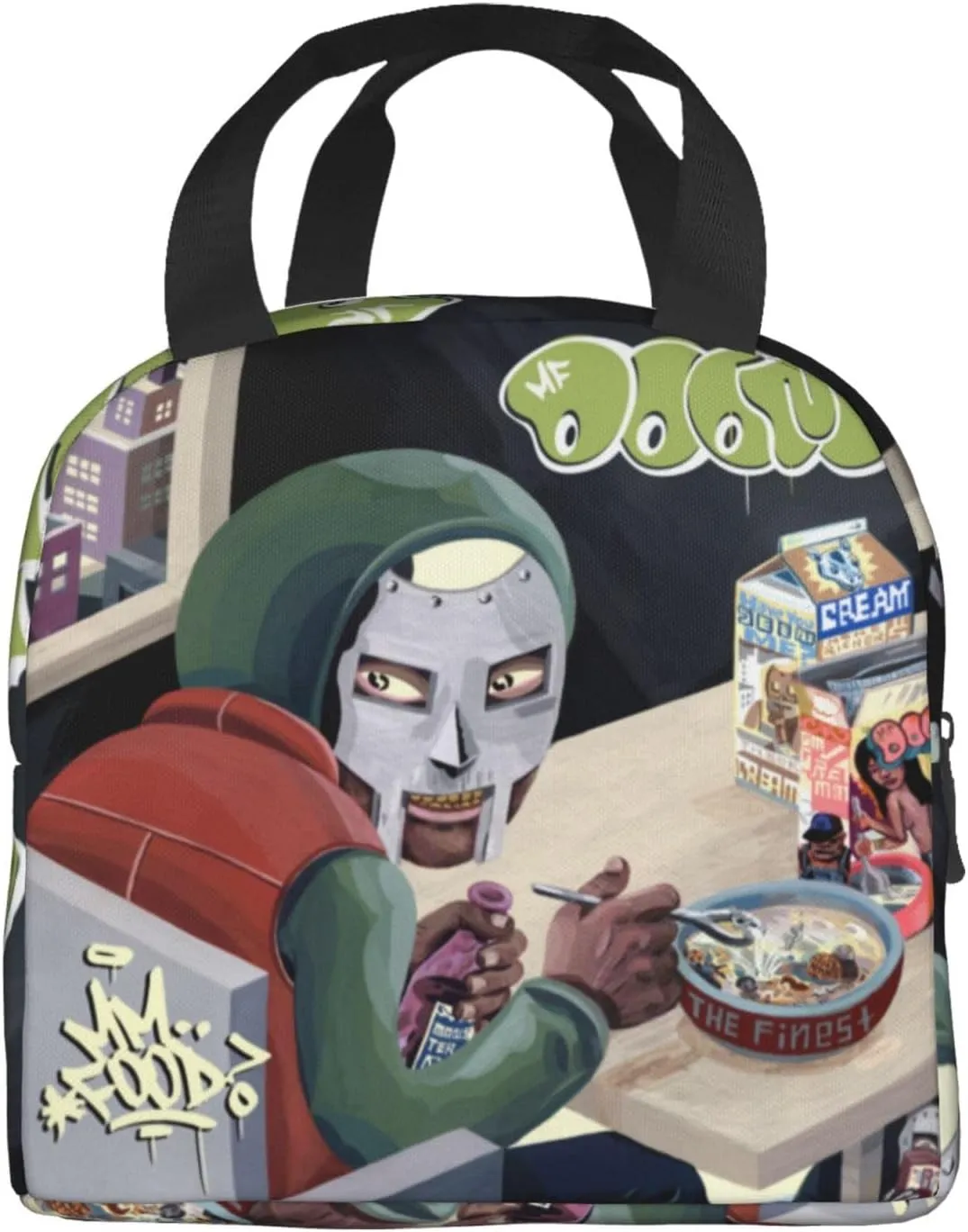 Mfs Music Rapper Dooms Shopping Bag, Portable And Thick, Suitable For Work, Picnicking, And Daily Travel