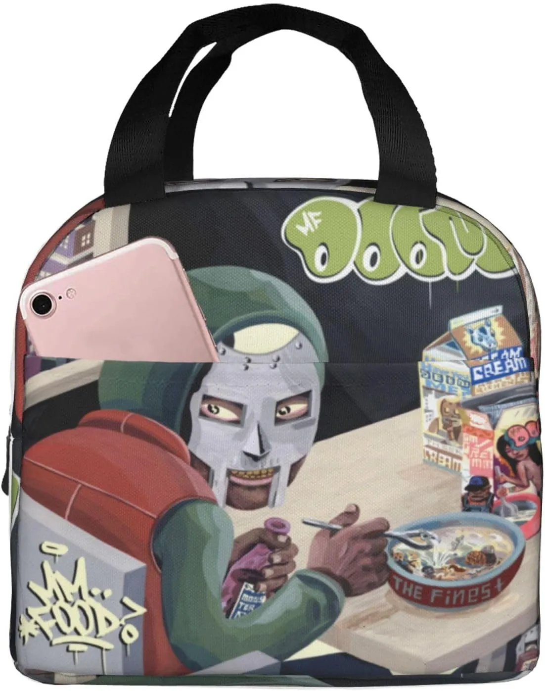 Mfs Music Rapper Dooms Shopping Bag, Portable And Thick, Suitable For Work, Picnicking, And Daily Travel