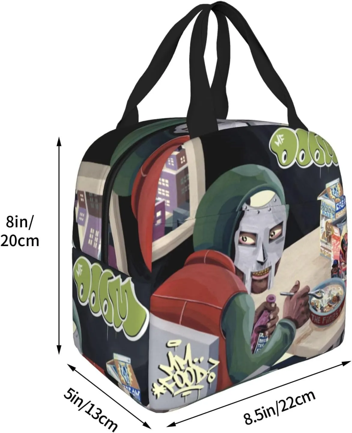 Mfs Music Rapper Dooms Shopping Bag, Portable And Thick, Suitable For Work, Picnicking, And Daily Travel