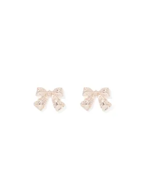 Mimi Metal Bow Stud Earrings