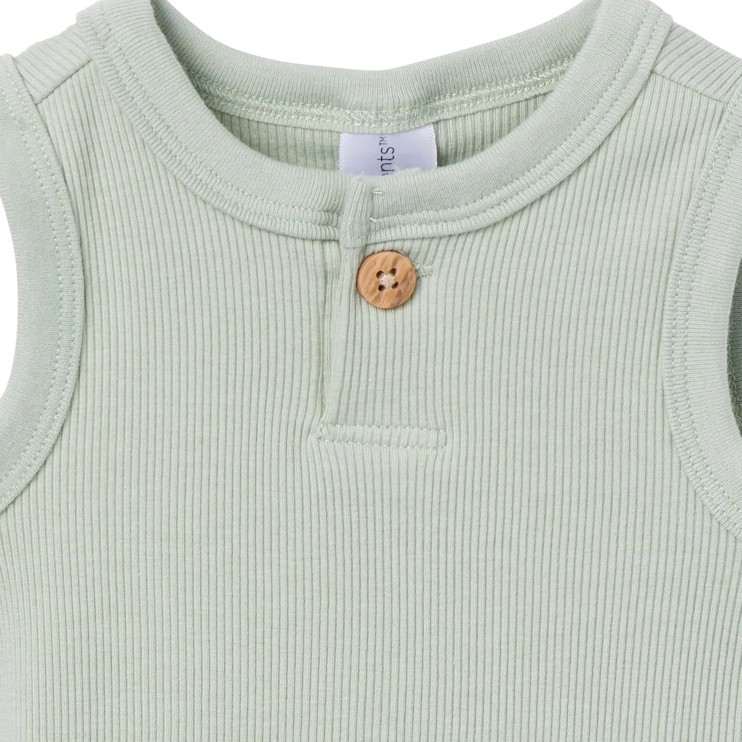Modern Moments by Gerber Baby Boys' Ribbed 4-piece Sleevless Bodysuit & French Terry Short Set