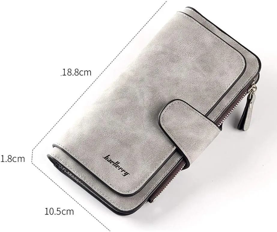 Multi-card Wallet for Women Leather Clutch Purse Long Ladies Credit Card Holder Organizer Travel Purse