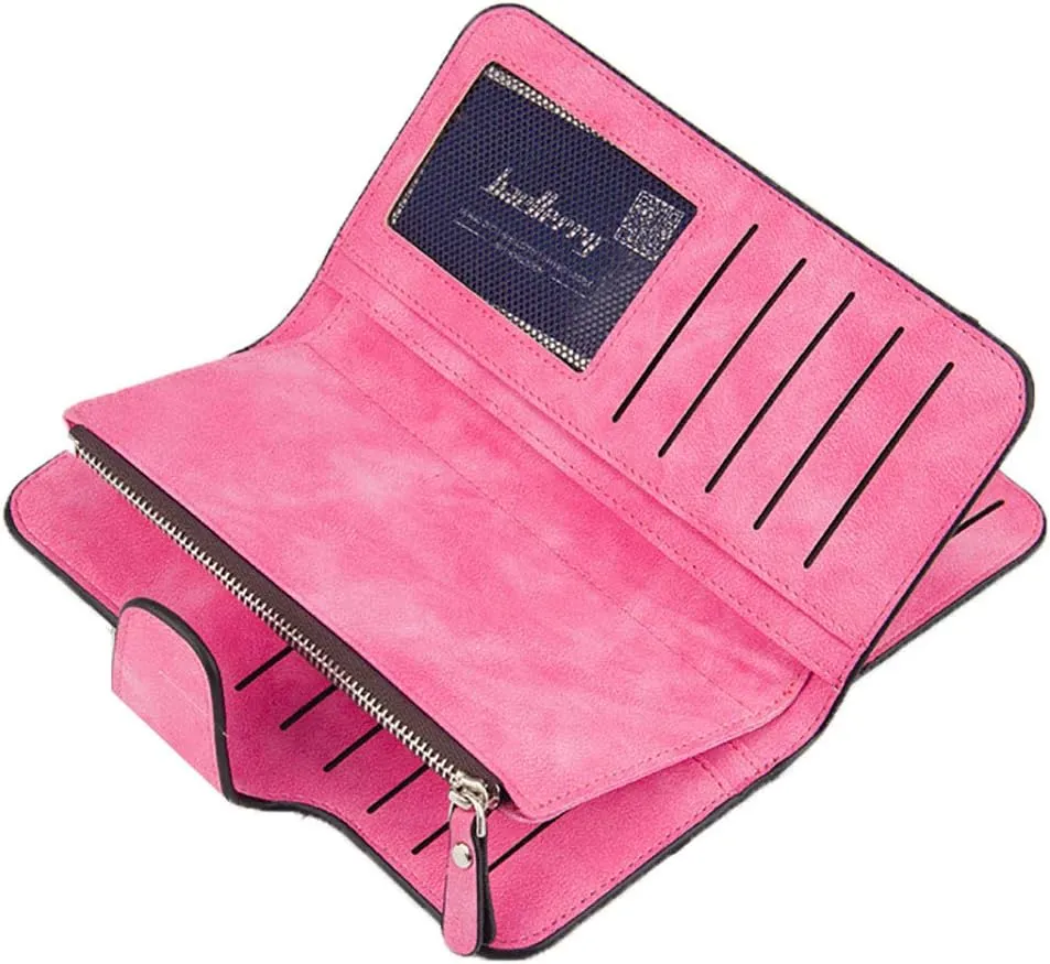 Multi-card Wallet for Women Leather Clutch Purse Long Ladies Credit Card Holder Organizer Travel Purse