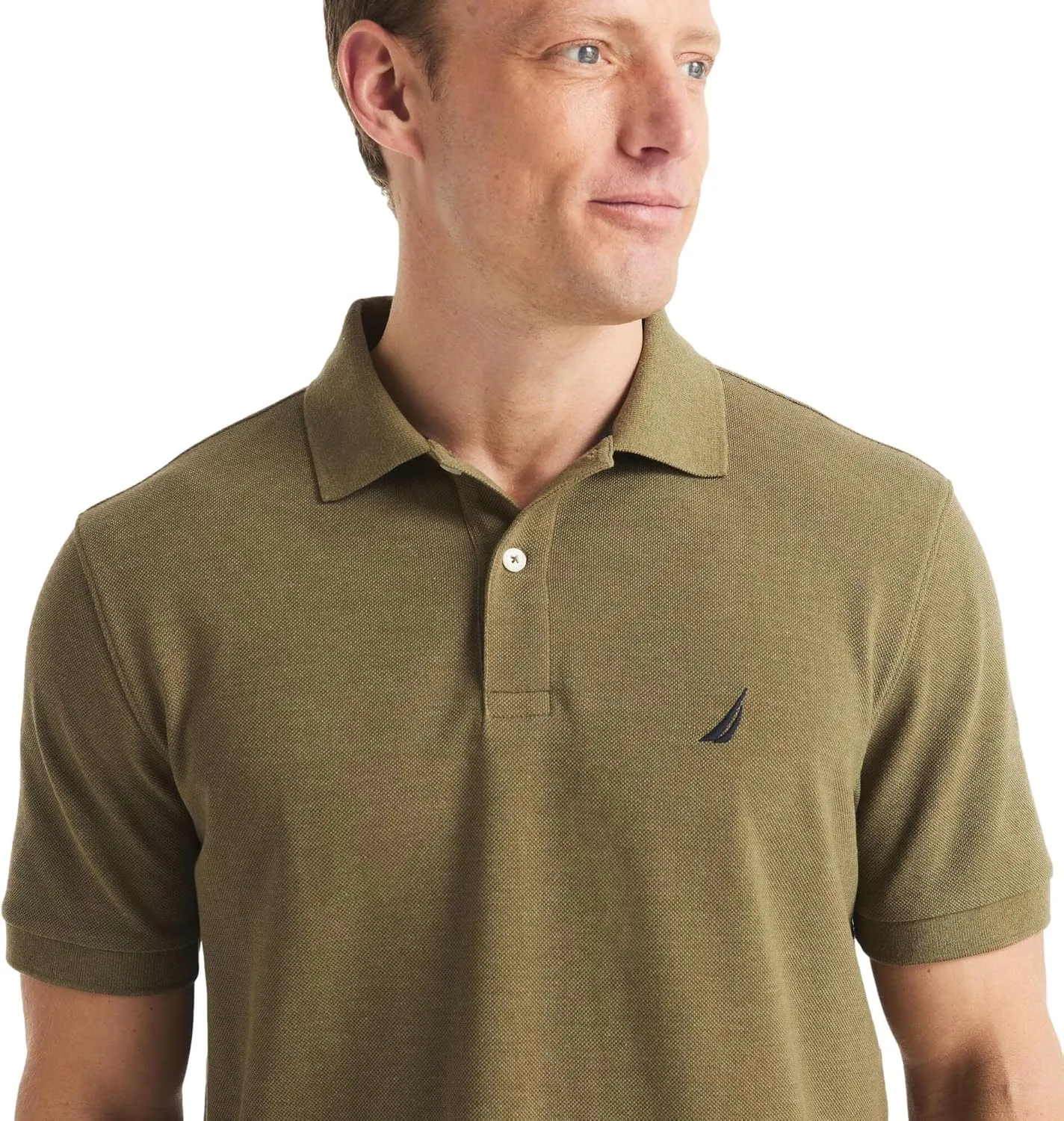 Nautica Men's Classic Fit Short Sleeve Solid Deck Polo Shirt