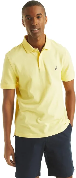 Nautica Men's Classic Fit Short Sleeve Solid Deck Polo Shirt