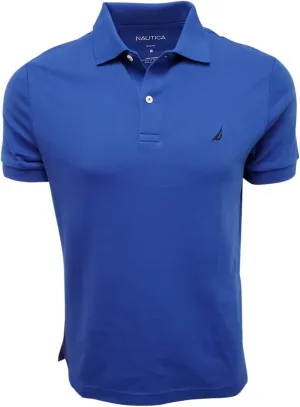 Nautica Men's Slim Fit Short Sleeve Solid Polo Shirt