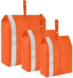Plain Bright Red Solid Color Packing Cubes Set of 3, Lightweight Travel Luggage Organizers Foldable Bags for Easy Packing and Organization