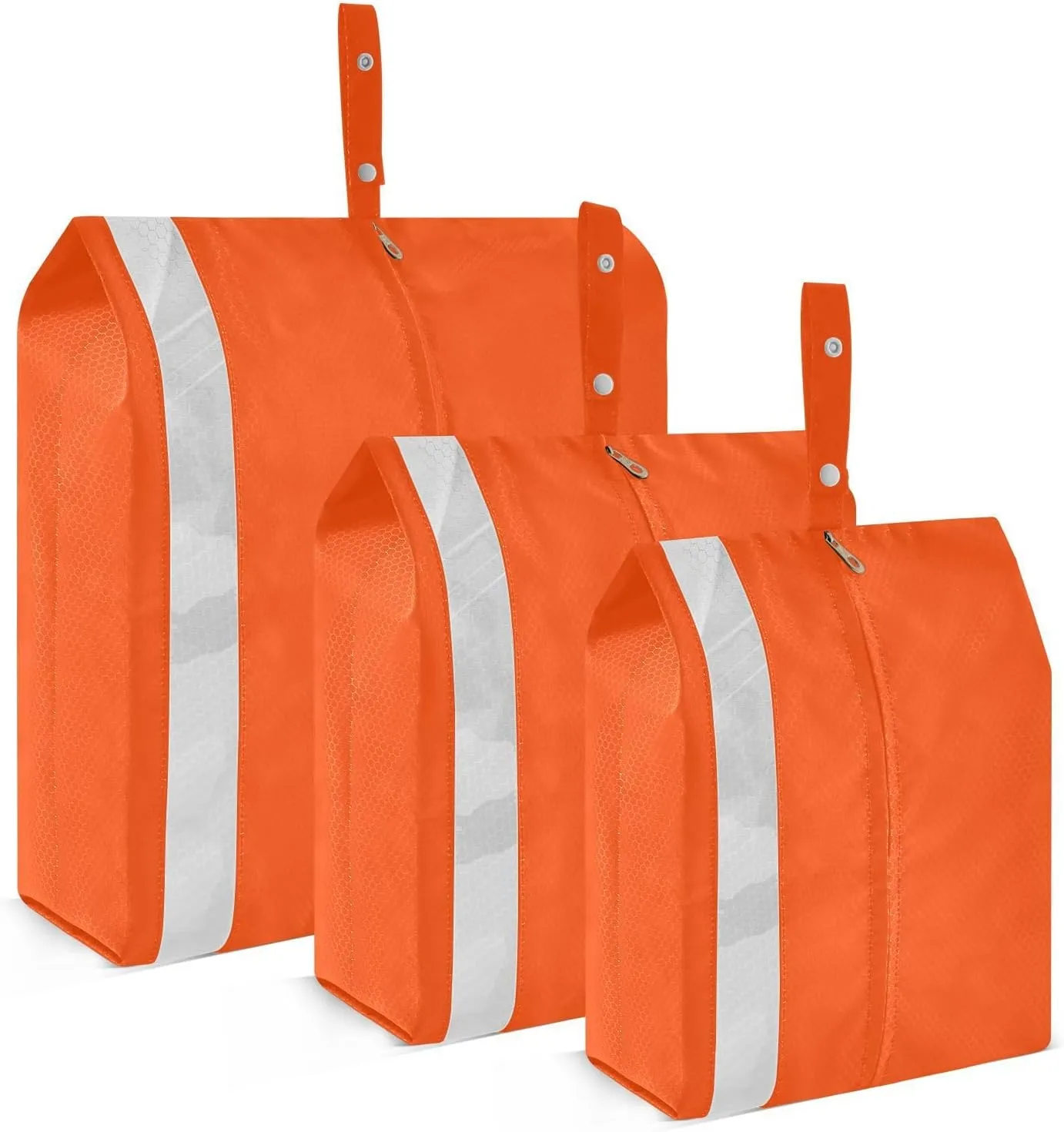 Plain Bright Red Solid Color Packing Cubes Set of 3, Lightweight Travel Luggage Organizers Foldable Bags for Easy Packing and Organization