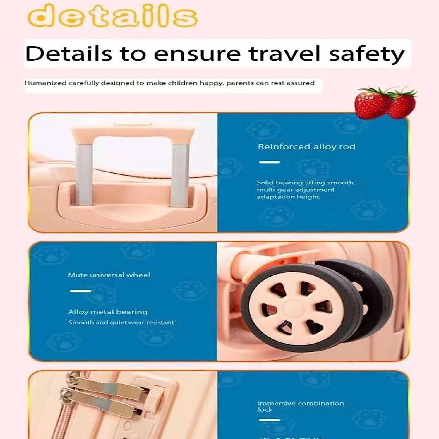 portable Luggage Suitcases With Wheels Cute Fashion Luggage Large-capacity Boarding Carry On Luggage Wear-resistant Combination Lock Suitcase exquisite (Green 43 * 46 * 22CM)