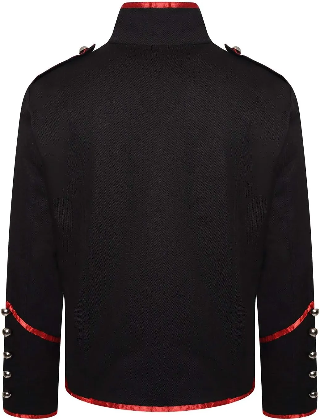 Ro Rox Marching Band Mens Drummer Military Jacket, Parade Jacket for Music Festivals, Cosplay, Halloween, Themed Parties