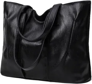 ROUROU Soft Faux Leather Handbag for Women Hobo Tote Bag Large Capacity Shoulder Bag Top Handle Stachel Bag Purse
