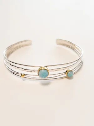 Serendipity Larimar nh Cuff Bracelet