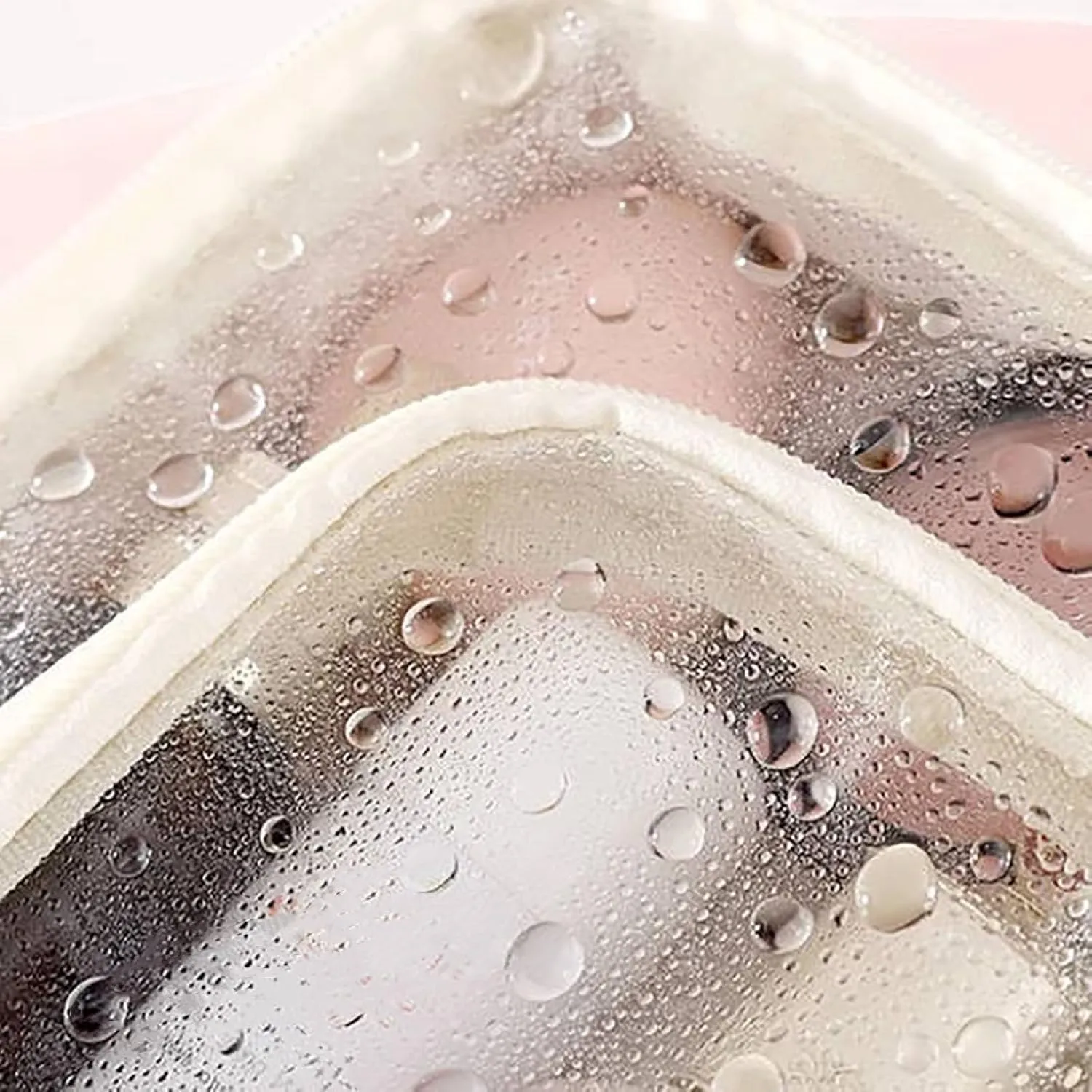Set Patient Makeup Bag, Set Patient Makeup Pouch, Multi Compartment Toiletry Cosmetic Bag, Travel Makeup Pouch for Women, Portable Water Resistant Versatile Makeup Organizer Bag (1pcs-Beige)