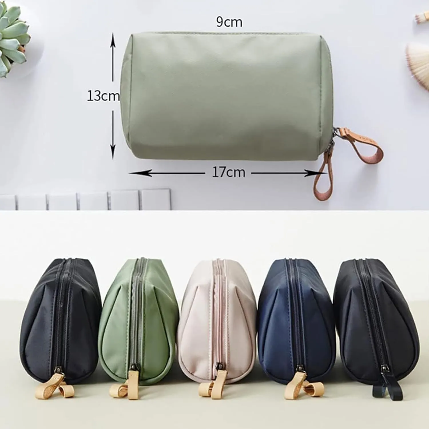 Set Patient Makeup Bag, Set Patient Makeup Pouch, Multi Compartment Toiletry Cosmetic Bag, Travel Makeup Pouch for Women, Portable Water Resistant Versatile Makeup Organizer Bag (2pcs-A)