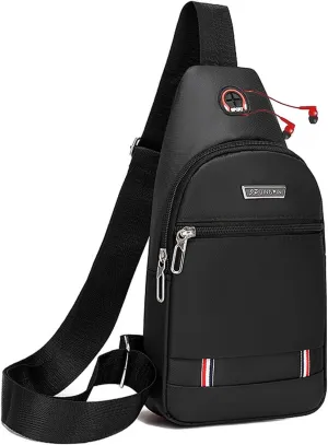 Small Crossbody Sling Backpack Sling Chest BagAdjustable Cross Body Bag Chest Shoulder Bag Daypack Fanny Pack for Travel Hiking