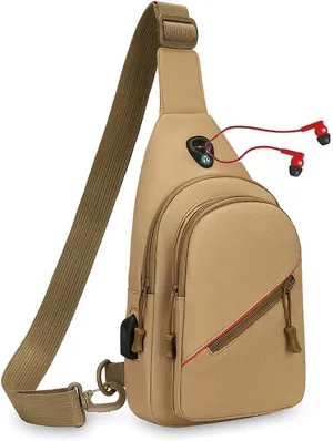 Small Crossbody Sling Backpack Sling Chest BagAdjustable Cross Body Bag Chest Shoulder Bag Daypack Fanny Pack for Travel Hiking