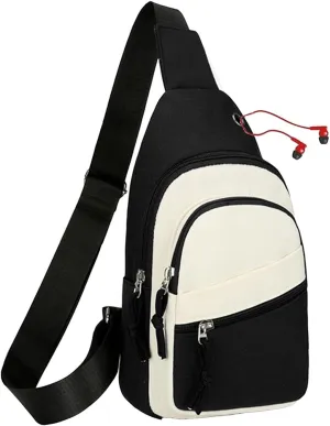 Small Crossbody Sling Backpack Sling Chest BagAdjustable Cross Body Bag Chest Shoulder Bag Daypack Fanny Pack for Travel Hiking