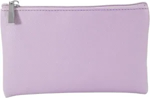 Small Makeup Bag 7x4 Purple PU Leather Waterproof Makeup Pouch with Zipper Wide-Opening Portable & Versatile Travel Makeup Bag for Traveling Women and Girls