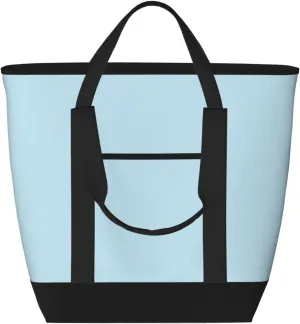 Solid Color Small Fresh Large Capacity Insulated Shoulder Bag For Picnic Camping Travel Shopping Food Transportation