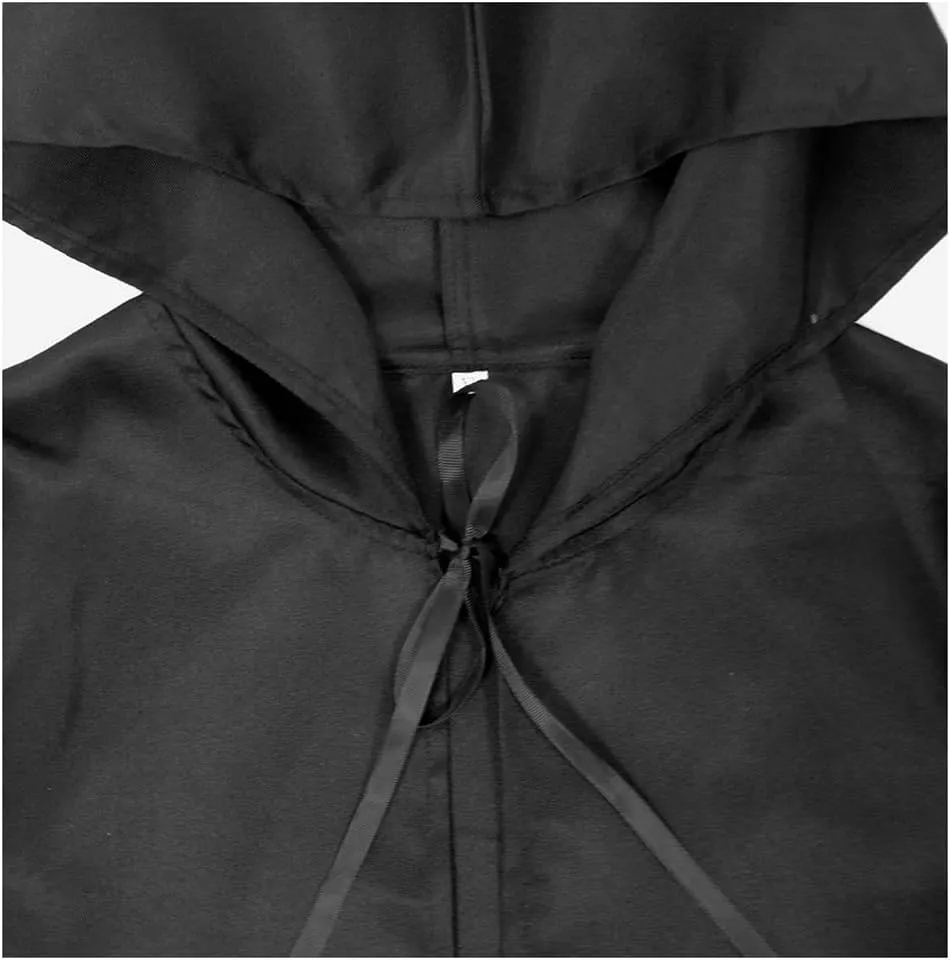 Sorrica Unisex Renaissance Hooded Cape Vintage Medieval Cloak with Hood Adult Men Women Cosplay Capes Halloween Costume
