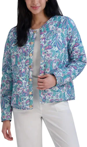 Stella Parker Women's Coat Lightweight Quilted Cardigan Jacket