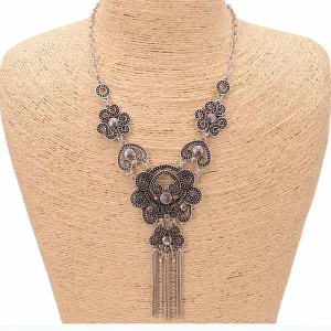 Tassel Hollow Style Long Necklace