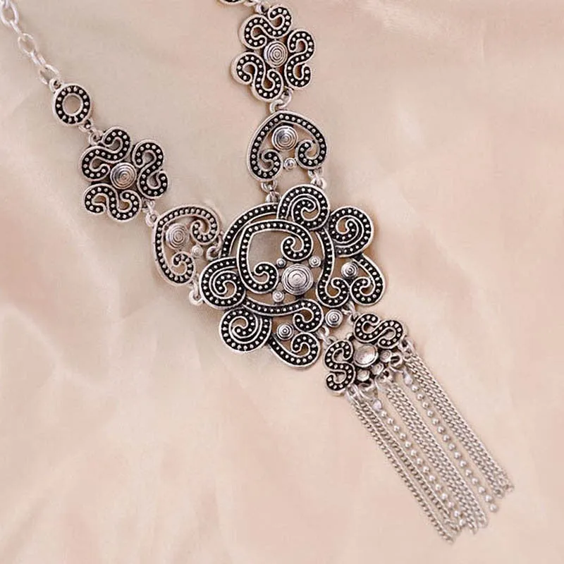 Tassel Hollow Style Long Necklace