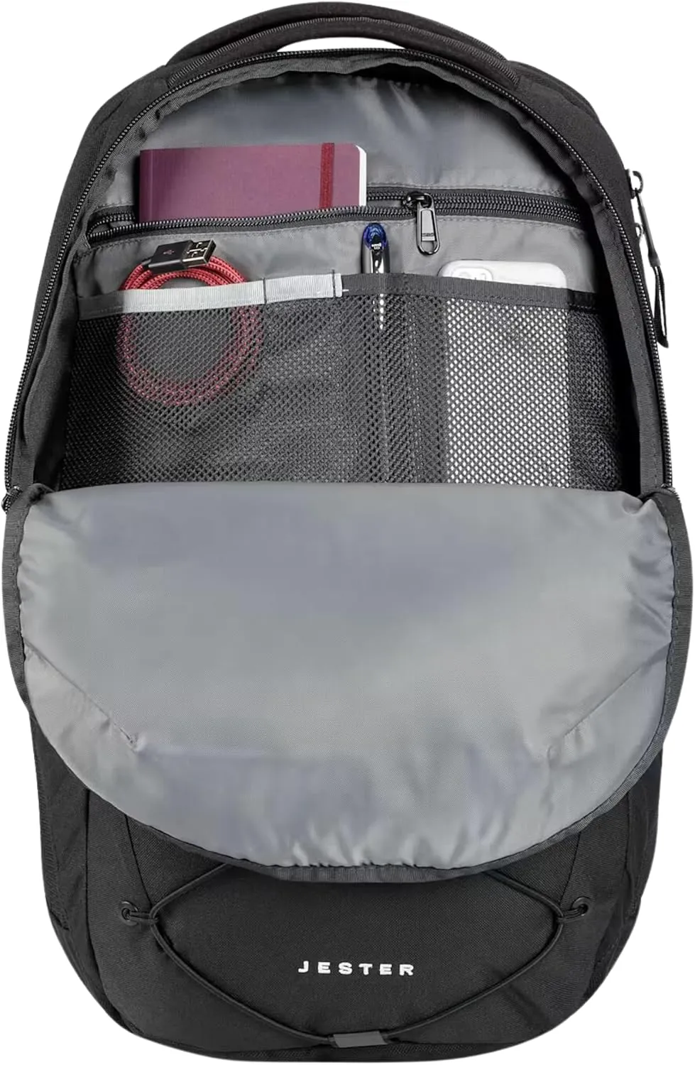 THE NORTH FACE Jester Everyday Laptop Backpack, TNF Black, One Size