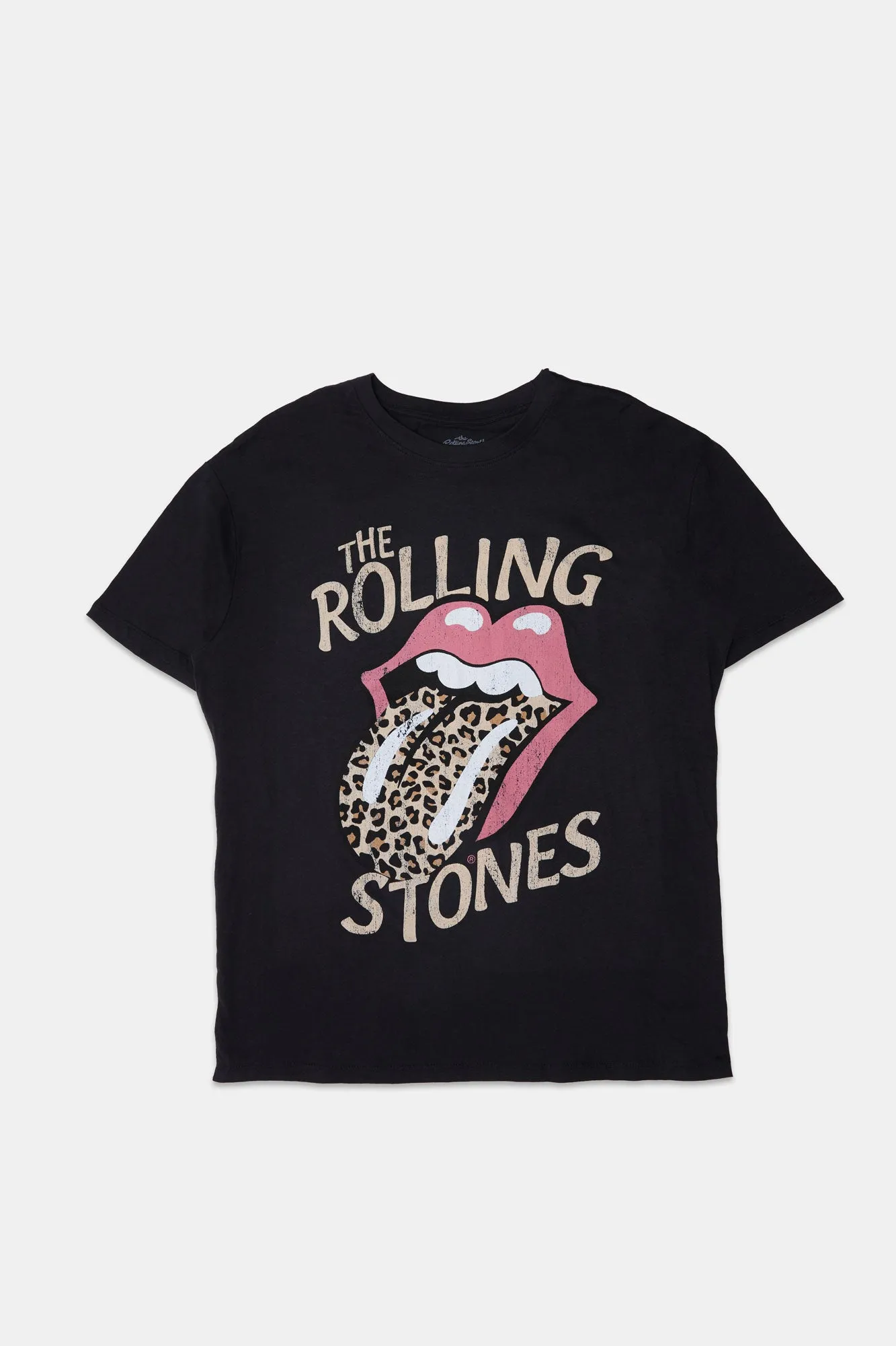 The Rolling Stones Leopard Graphic Boyfriend Tee