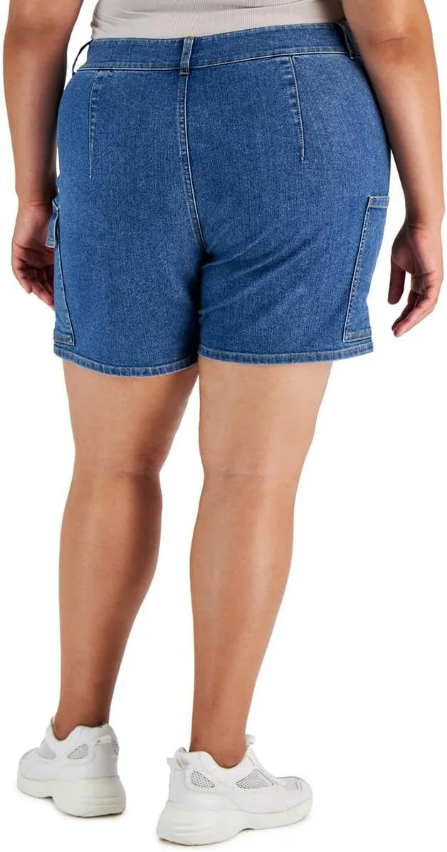 Tinseltown Trendy Plus Size Faux Wrap Skort